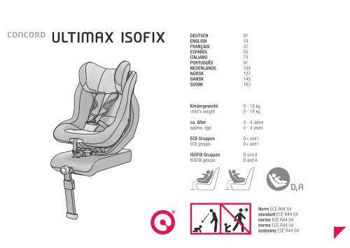 Concord ultimax cheap isofix