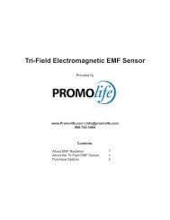 Tri-Field Electromagnetic EMF Sensor - Promolife