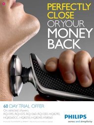MONEY BACK - Philips Promotions