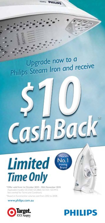 Upgrade now to a Philips Steam Iron and receive - Philips Promotions