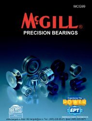 McGill Precision Bearings Full Line
