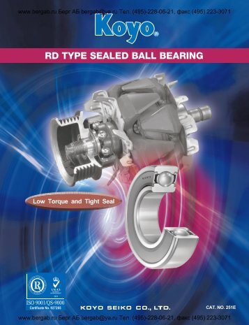 RD TYPE SEALED BALL BEARING