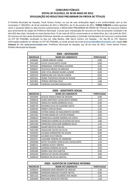 Clique aqui para visualizar o arquivo - ProMunicipio