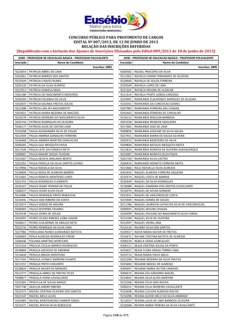 CONCURSO PÃBLICO PARA PROVIMENTO DE ... - ProMunicipio