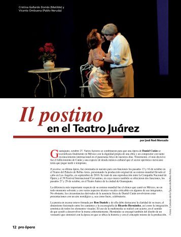 en el Teatro JuÃ¡rez - Pro Ãpera