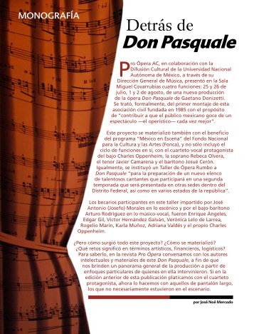 El Don Pasquale de Pro Ãpera A.C.