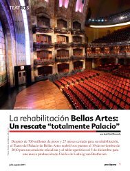 La rehabilitaciÃ³n Bellas Artes: - Pro Ãpera