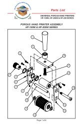 Click here for a pdf parts list. - Pro Pack Solutions, Inc.