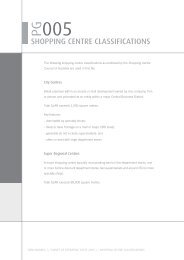 shopping centre classifications - Property Council of Australia