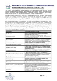 property council committees expression of interest form