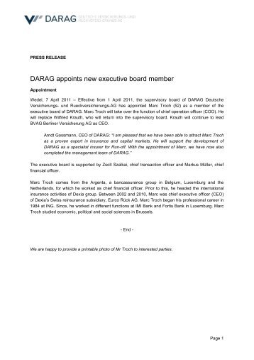 20110407 PM DARAG appoints new executive board member