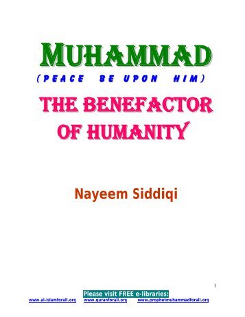 the benefactor of humanity - Prophet Muhammad (SAW) for All