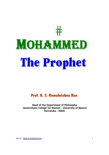 mohammed_the_prophet.. - Prophet Muhammad (SAW) for All