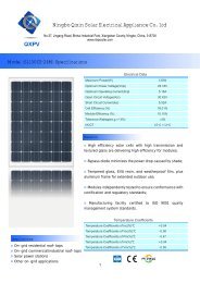 Ningbo Qixin Solar Electrical Appliance Co., Ltd - propox