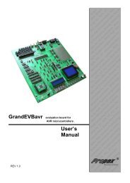 GrandEVBavr user manual - propox