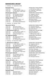 Spielplan BL-Nord - 1. BDSV Propper-Banane eV