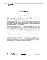 ProQuest - Les Femmes | Research Collections (PDF)