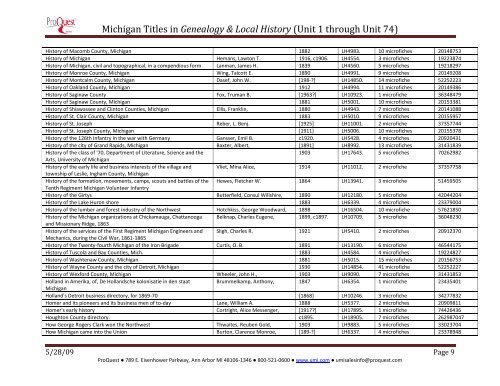 Michigan - ProQuest