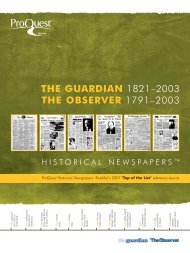 The Guardian and The Observer - ProQuest.com
