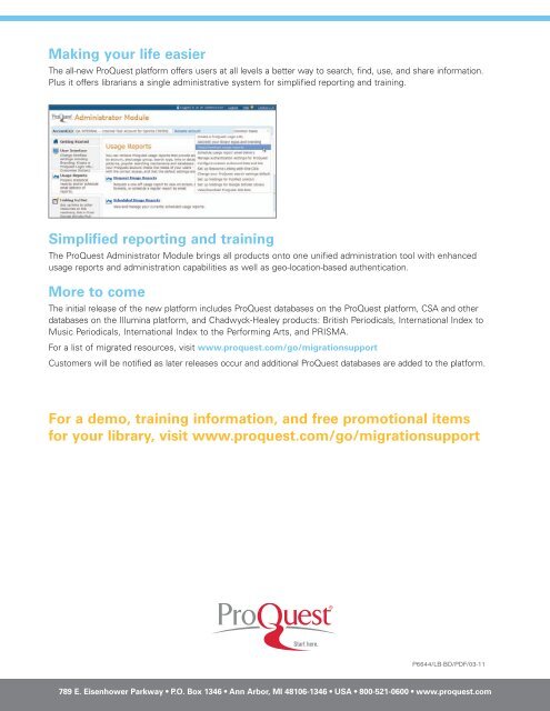 ProQuest - Technical Requirements New Platform | (PDF)