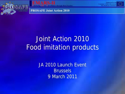 Food Imitation Products - Prosafe