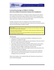 Cord and Drawstrings on Children's Clothing Overview of Risks ...
