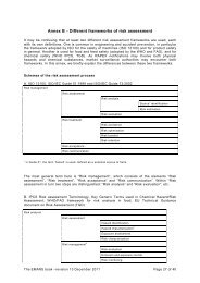 Annex B- Different Frameworks of Risk Assessment - Prosafe