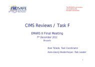 CIMS Reviews / Task F - Prosafe