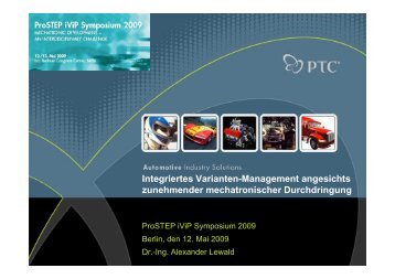 Integriertes Varianten-Management - ProSTEP iViP