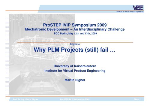 Why PLM Projects Fail - ProSTEP iViP