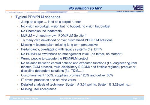 Why PLM Projects Fail - ProSTEP iViP