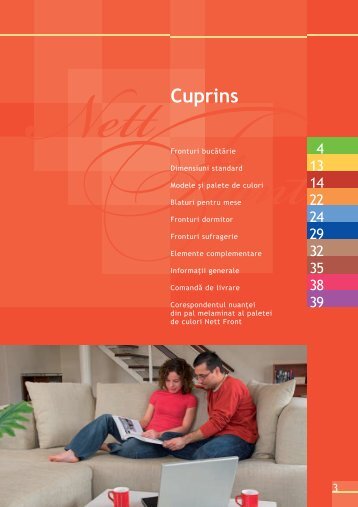 Catalog fronturi mobilier din MDF infoliat - Protege Parol