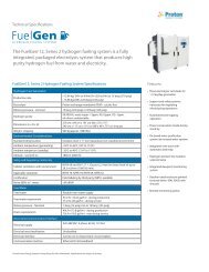 FuelGen Technical Specifications - Proton OnSite