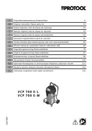 VCP 700 E-L VCP 700 E-M - Protool GmbH