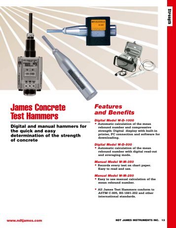 James Concrete Test Hammers - Protsurv.co.za