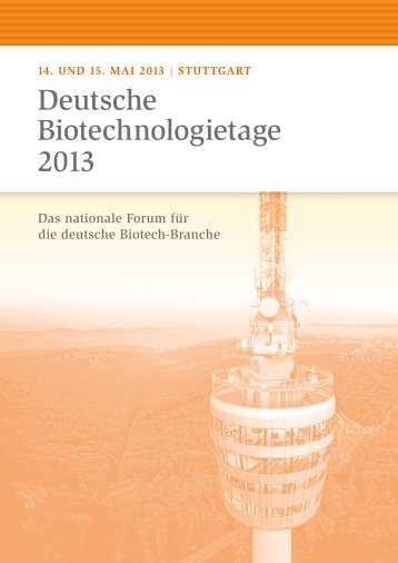 Deutsche Biotechnologietage 2013