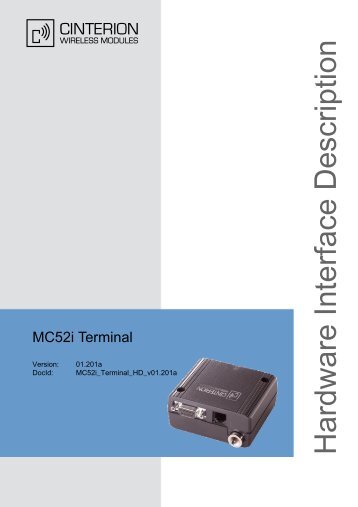 MC52i Terminal Hardware Interface Description.pdf - Cinterion