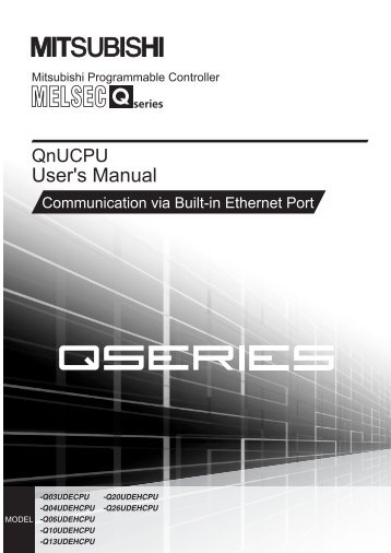 QnUCPU User's Manual (Communication via Built-in Ethernet Port)