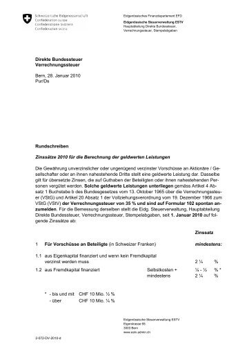 2-072-DV-2010-d - EidgenÃ¶ssische Steuerverwaltung - admin.ch