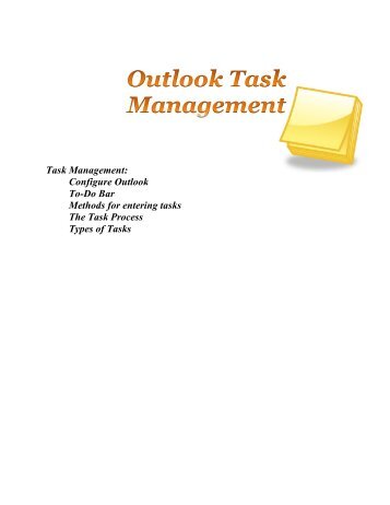 Manage Your Workflow Using Outlook