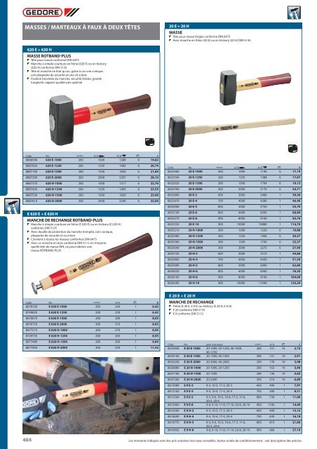 MARTEAUX / OUTILS DE FRAPPE - Toussaint