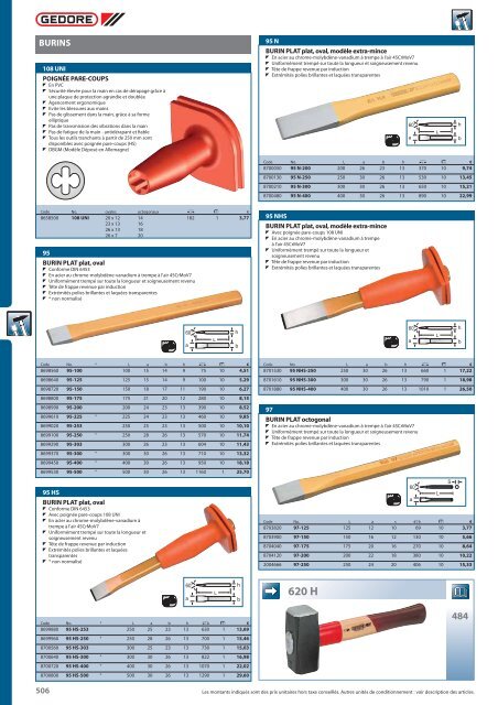 MARTEAUX / OUTILS DE FRAPPE - Toussaint