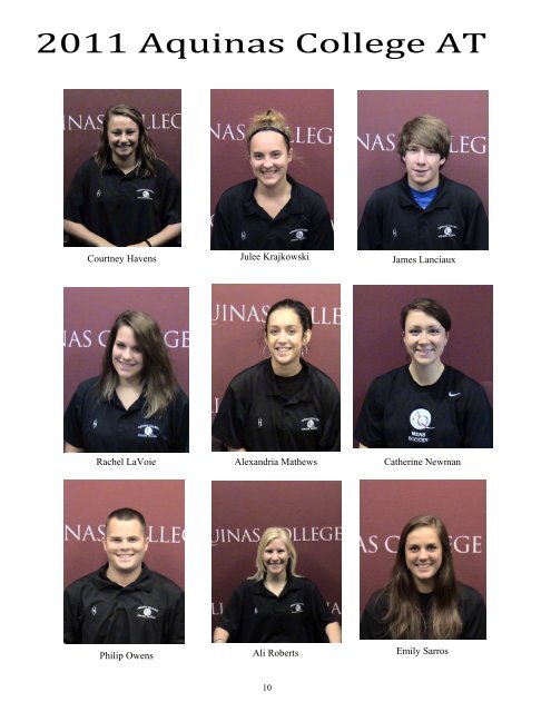 Athletic Training Media Guide (pdf) - Aquinas College