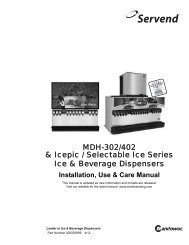 MDH-302/402 & Icepic / Selectable Ice Series - Manitowoc ...