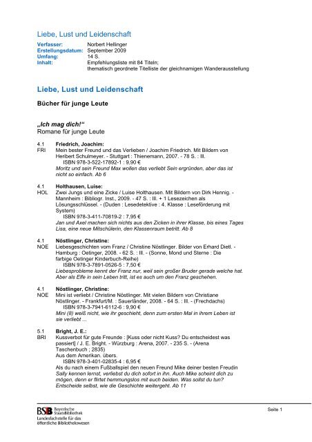 Titelliste