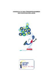 Handbuch zu den Förderprogrammen der EU