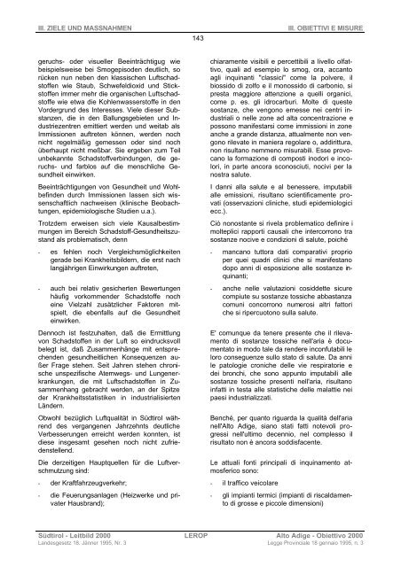 Piano provinciale di sviluppo e coordinamento territoriale LEROP