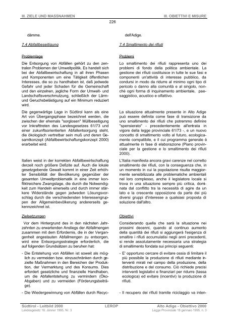 Piano provinciale di sviluppo e coordinamento territoriale LEROP