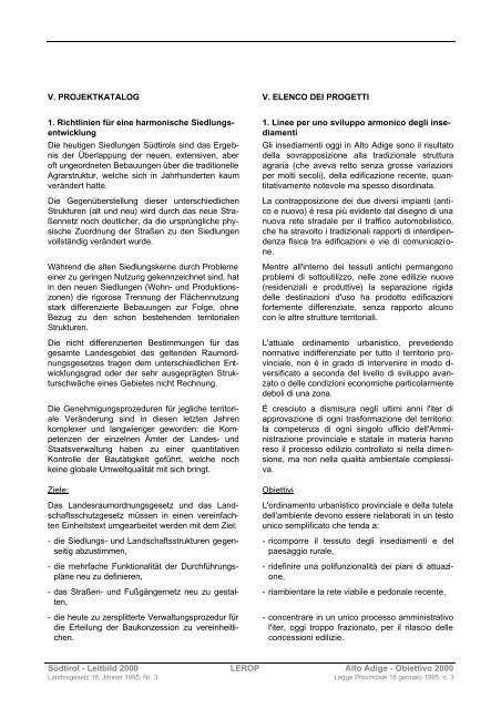 Piano provinciale di sviluppo e coordinamento territoriale LEROP