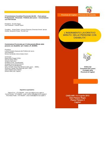 il programma in un file .pdf - Provincia di Cagliari